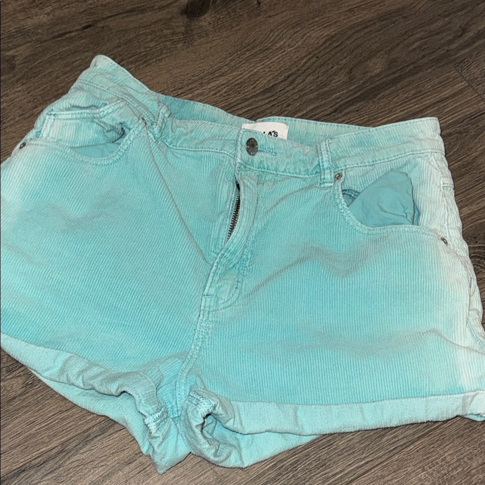 ROLLA'S Mint Green Corduroy Jean Shorts